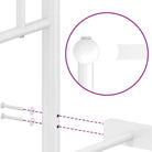 Klassiek metaal bedframe met metalen latten en extra opbergruimte - Bedden & bedframes