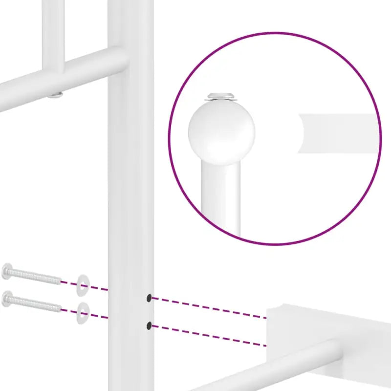 Klassiek metaal bedframe met metalen latten en extra opbergruimte - Bedden & bedframes