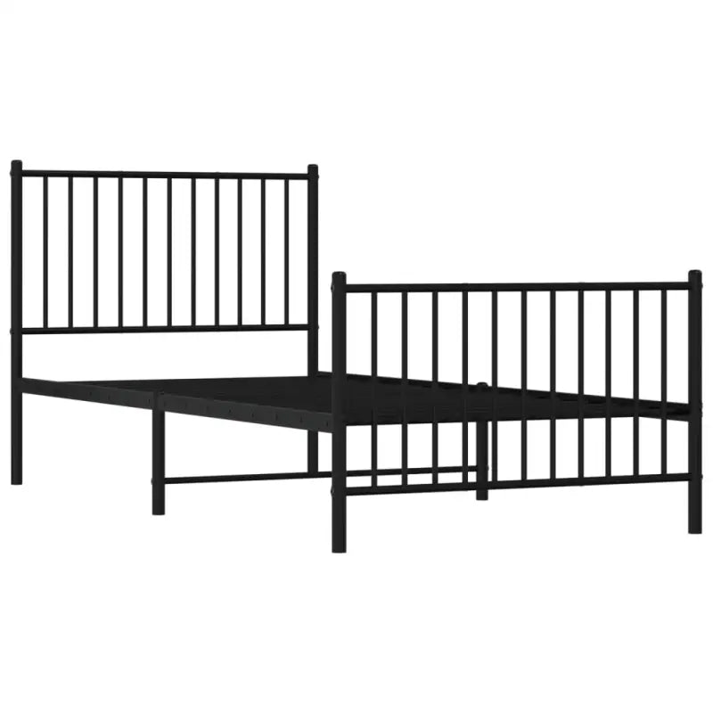 Klassiek metalen bedframe met extra opbergruimte en metalen latten - Bedden & bedframes