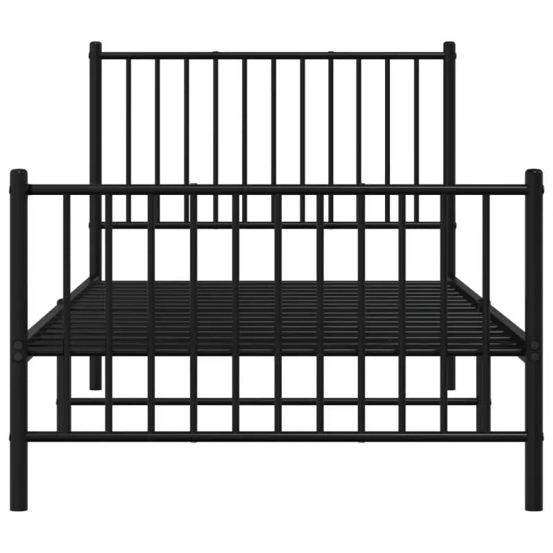 Klassiek metalen bedframe met extra opbergruimte en metalen latten - Bedden & bedframes