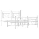 Klassiek metalen bedframe met extra opbergruimte en metalen latten - Bedden & bedframes