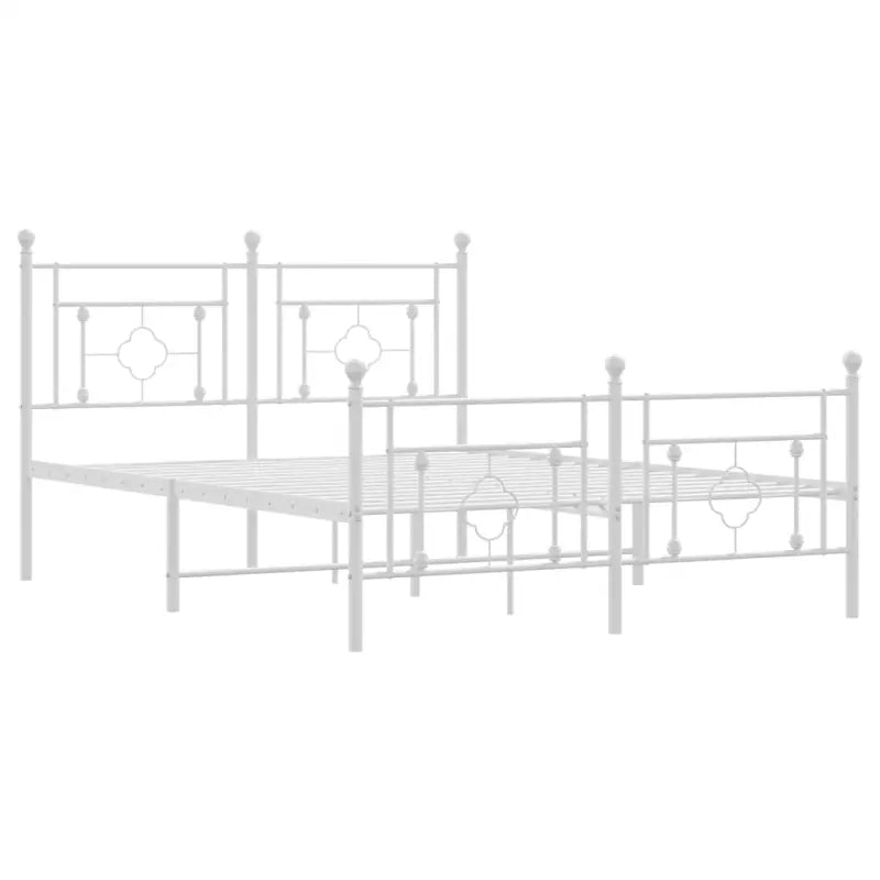 Klassiek metalen bedframe met extra opbergruimte en metalen latten - Bedden & bedframes