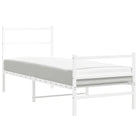 Klassiek metalen bedframe met extra opbergruimte en metalen latten - Bedden & bedframes