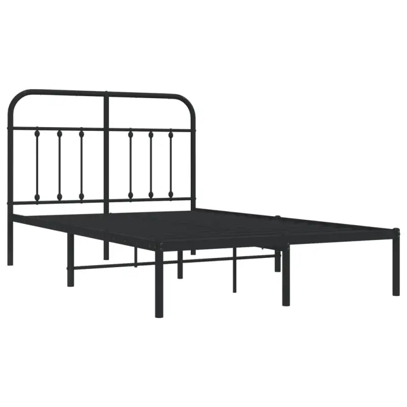 Klassiek metalen bedframe met extra opbergruimte en metalen latten - Bedden & bedframes