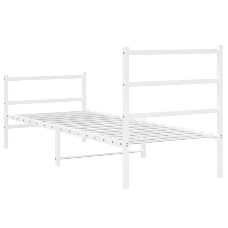 Klassiek metalen bedframe met extra opbergruimte en metalen latten - Bedden & bedframes