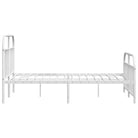 Klassiek metalen bedframe met extra opbergruimte en metalen latten - Bedden & bedframes