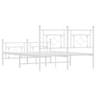 Klassiek metalen bedframe met extra opbergruimte en metalen latten - Bedden & bedframes