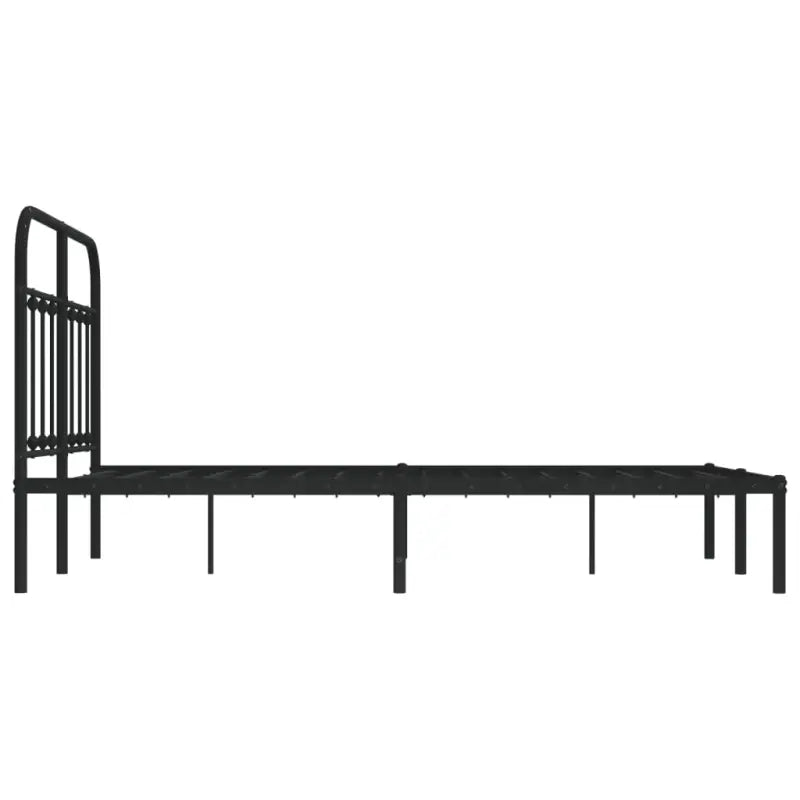 Klassiek metalen bedframe met extra opbergruimte en metalen latten - Bedden & bedframes