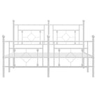 Klassiek metalen bedframe met extra opbergruimte en metalen latten - Bedden & bedframes