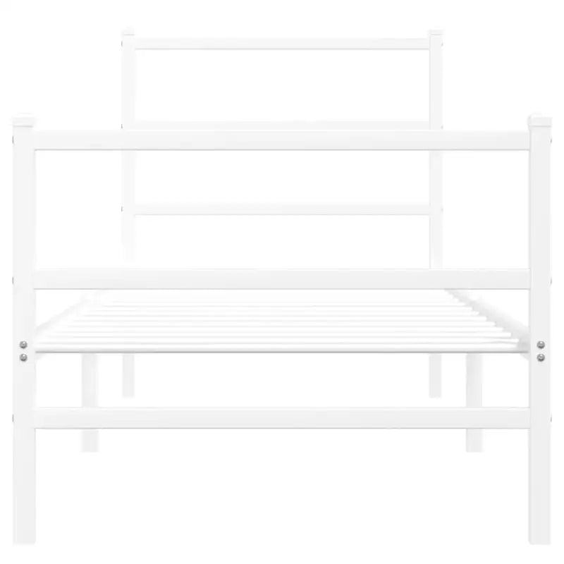 Klassiek metalen bedframe met extra opbergruimte en metalen latten - Bedden & bedframes
