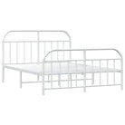 Klassiek metalen bedframe met extra opbergruimte en metalen latten - Bedden & bedframes