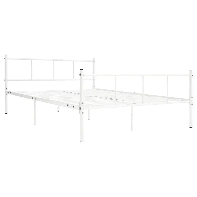 Klassiek metalen bedframe met stevige lattenbodem - Bedden & bedframes