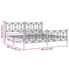 Klassiek metalen latten bedframe met extra opbergruimte - Bedden & bedframes