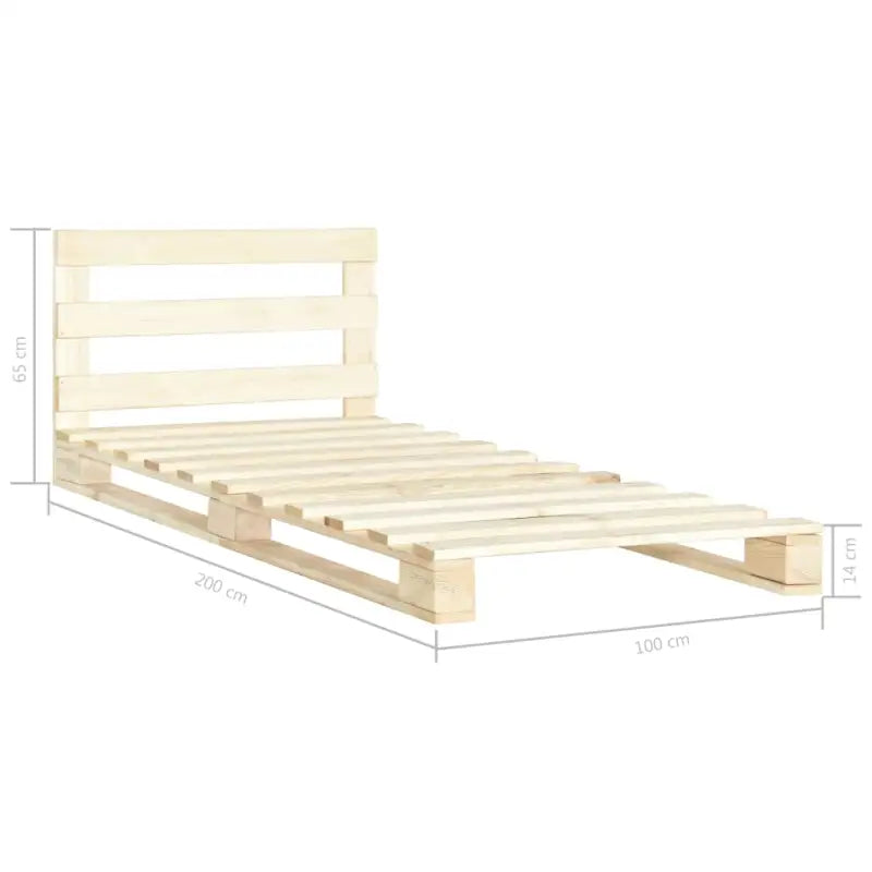 Klassiek palletbed gemaakt van massief grenenhout voor elke slaapkamer - Bedden & bedframes