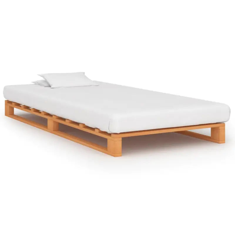 Klassiek palletbedframe van massief grenenhout voor elke slaapkamer - Bruin / 100 x 200 cm - Bedden & bedframes