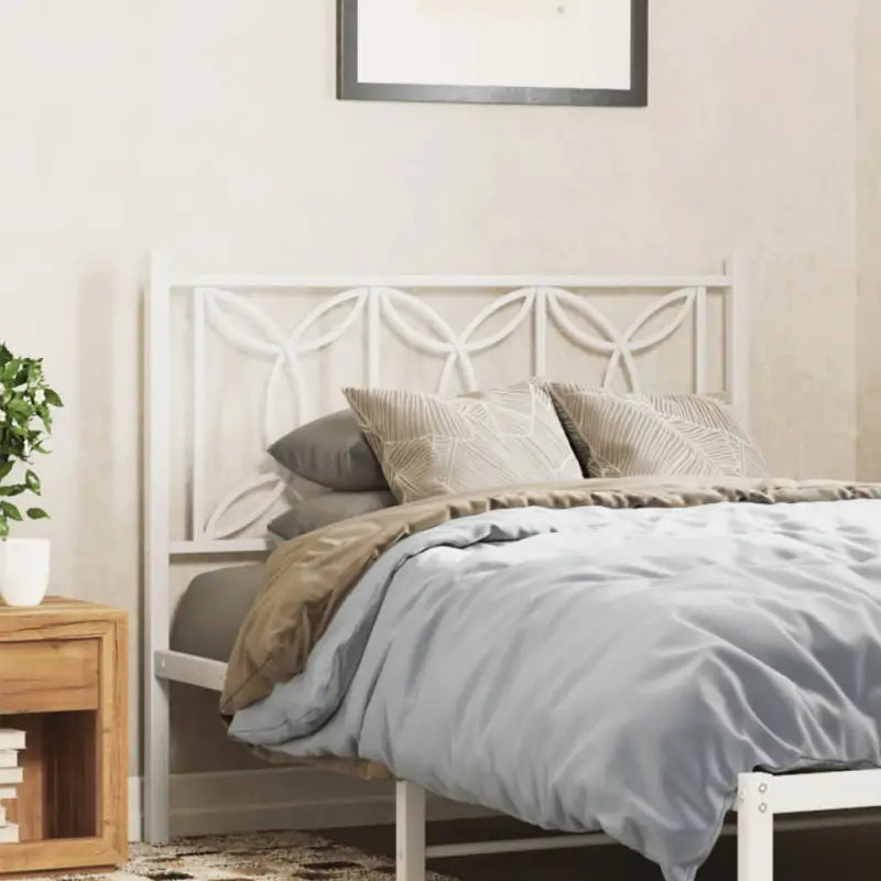 Klassiek stalen hoofdbord en voetbord voor een complete slaapkamer uitstraling - Wit / 107 cm / 1 - Hoofdborden