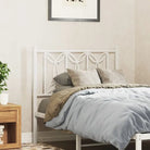 Klassiek stalen hoofdbord en voetbord voor een complete slaapkamer uitstraling - Wit / 75 cm / 1 - Hoofdborden