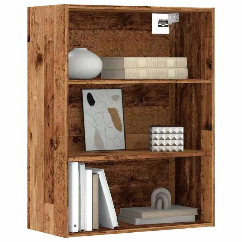Klassieke bewerkt hout hangkast voor muurruimte en decoratie - Oud hout / 1 - Dressoirs & buffetkasten