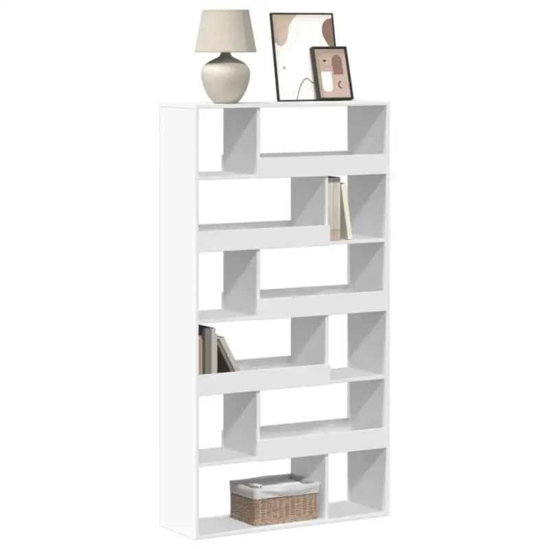 Klassieke boekenkast van bewerkt hout met strak ontwerp - Wit / 1 / 187.5 cm - Boekenkasten