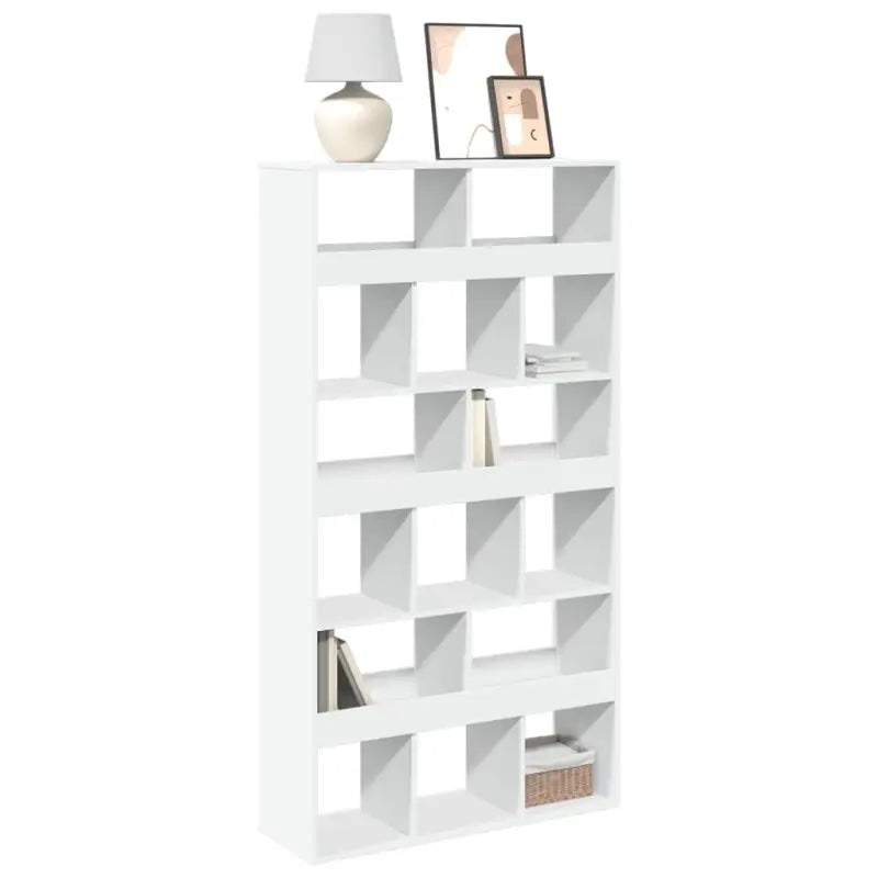 Klassieke Boekenkast van bewerkt hout met strak ontwerp - Wit / 1 / 187.5 cm - Boekenkasten