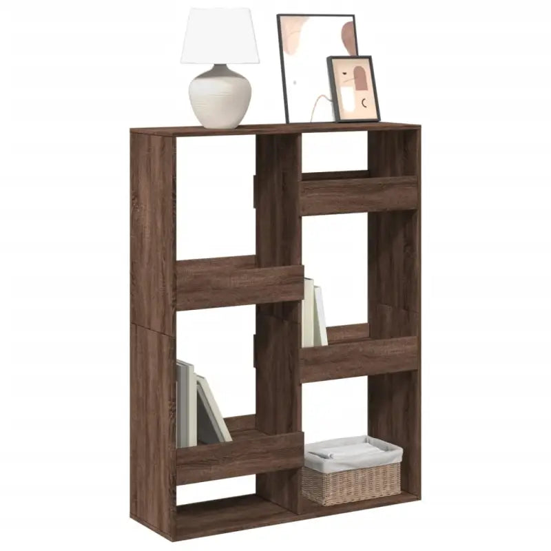 Klassieke boekenkast van bewerkt hout voor een stijlvol interieur - bruin eikenkleur / 1 / 135 cm - Boekenkasten