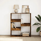 Klassieke boekenkast van bewerkt hout voor een stijlvol interieur - Gerookt eiken / 1 / 115 cm - Boekenkasten