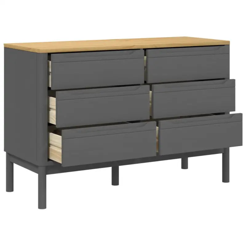 Klassieke commodes met massief grenenhout en houten poten - Commodes & ladekasten