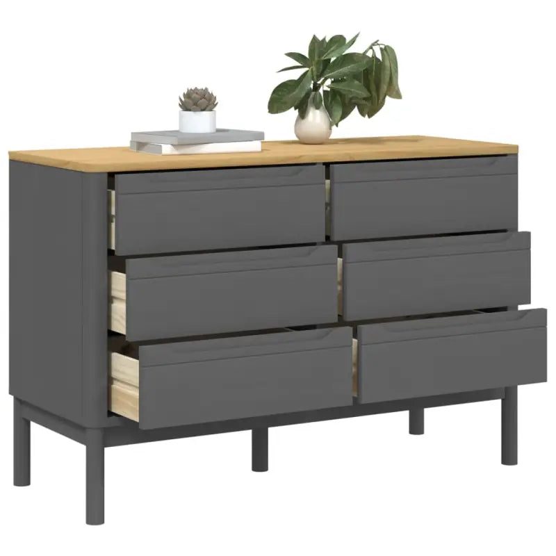 Klassieke commodes met massief grenenhout en houten poten - Commodes & ladekasten