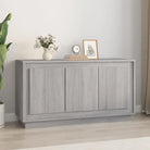 Klassieke dressoir met bewerkt hout voor een duurzame uitstraling - Grijs sonoma / 1 - Dressoirs & buffetkasten