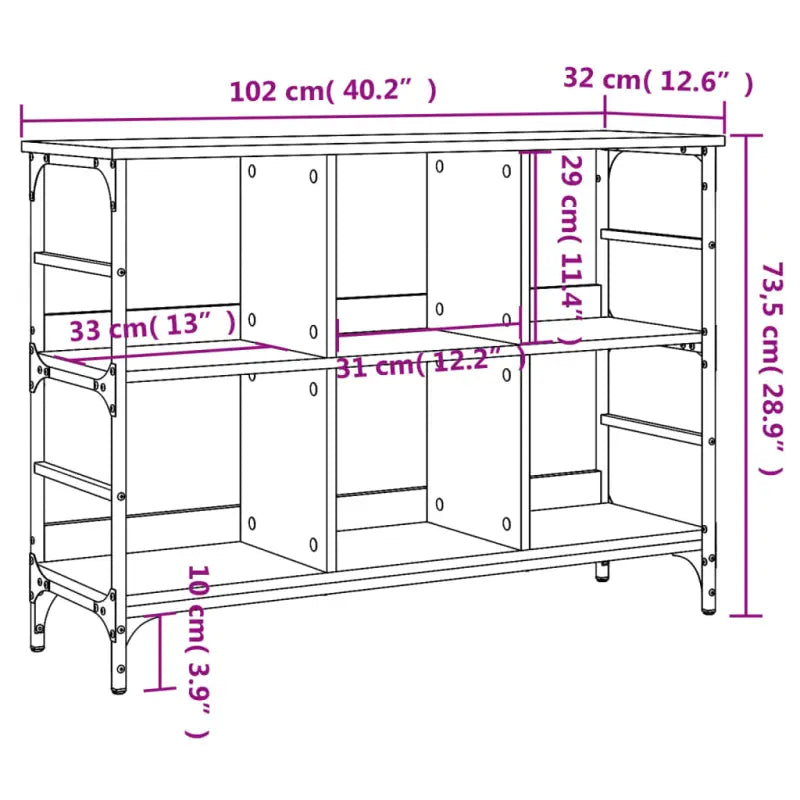 Klassieke dressoir van bewerkt hout met stevig blad en verstelbare poten - Dressoirs & buffetkasten