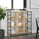 Klassieke dressoir van bewerkt hout met stevig blad en verstelbare poten - Sonoma eiken / 1 / 103.5 cm - Dressoirs &