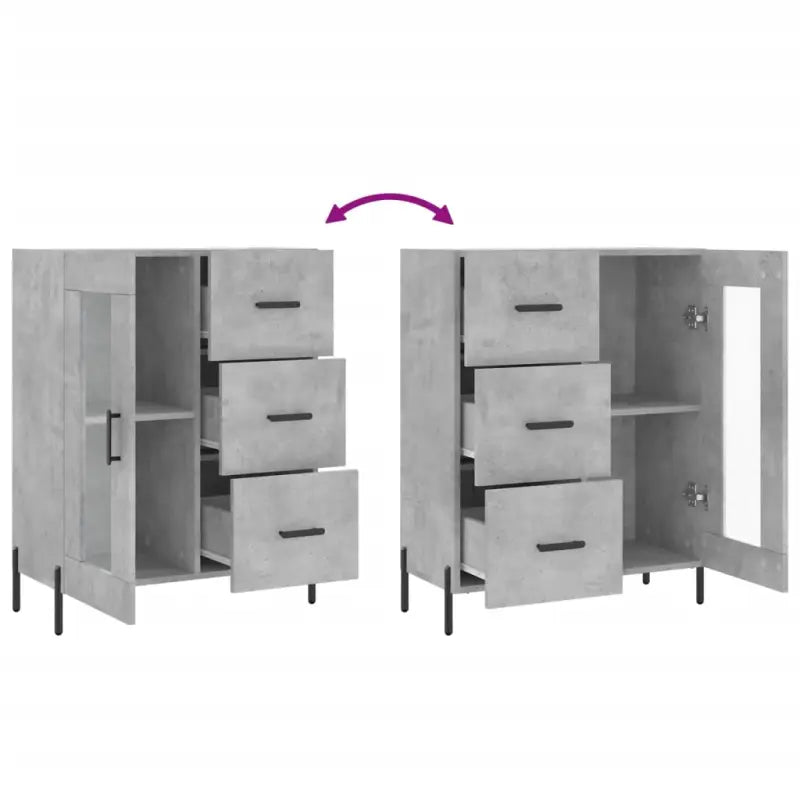 Klassieke Dressoir van Bewerkt Hout met Tijdloze uitstraling - Dressoirs & buffetkasten