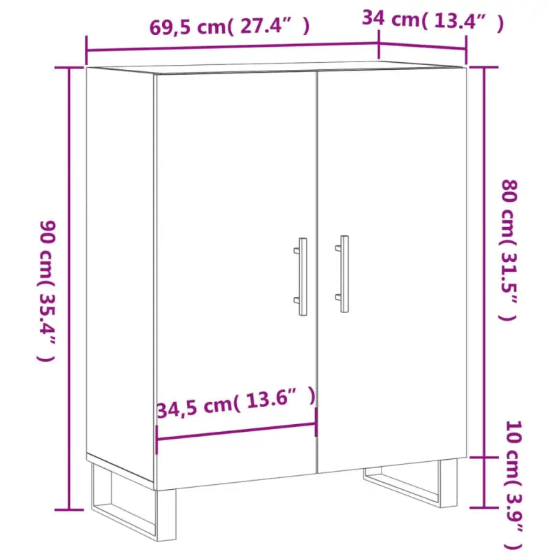 Klassieke dressoir van bewerkt hout met tijdloze uitstraling - Dressoirs & buffetkasten