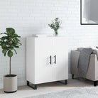 Klassieke dressoir van bewerkt hout met tijdloze uitstraling - Wit / 1 - Dressoirs & buffetkasten