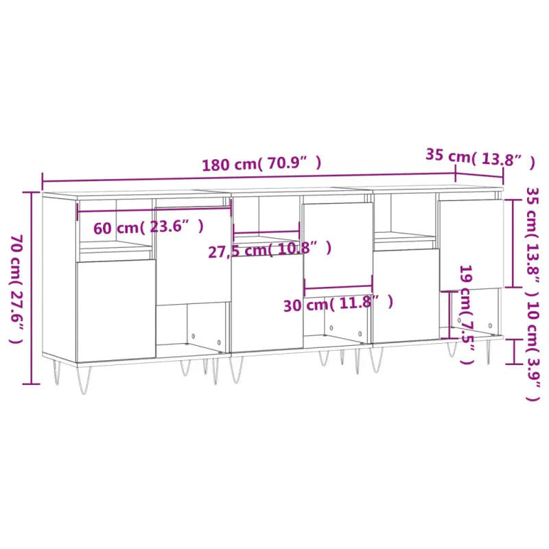 Klassieke dressoirs en buffetkasten van bewerkt hout - Dressoirs & buffetkasten