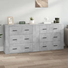 Klassieke Dressoirs met Bevest Hout voor Tijdloze Elegantiev - Betongrijs / 2 - Dressoirs & buffetkasten