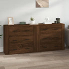 Klassieke Dressoirs met Bevest Hout voor Tijdloze Elegantiev - bruin eikenkleur / 2 - Dressoirs & buffetkasten