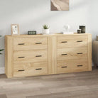 Klassieke Dressoirs met Bevest Hout voor Tijdloze Elegantiev - Sonoma eiken / 2 - Dressoirs & buffetkasten