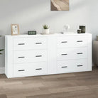 Klassieke Dressoirs met Bevest Hout voor Tijdloze Elegantiev - Wit / 2 - Dressoirs & buffetkasten