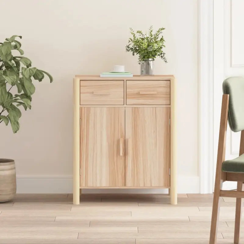 Klassieke dressoirs met bewerkt hout en houten poten - Bruin / 1 - Dressoirs & buffetkasten