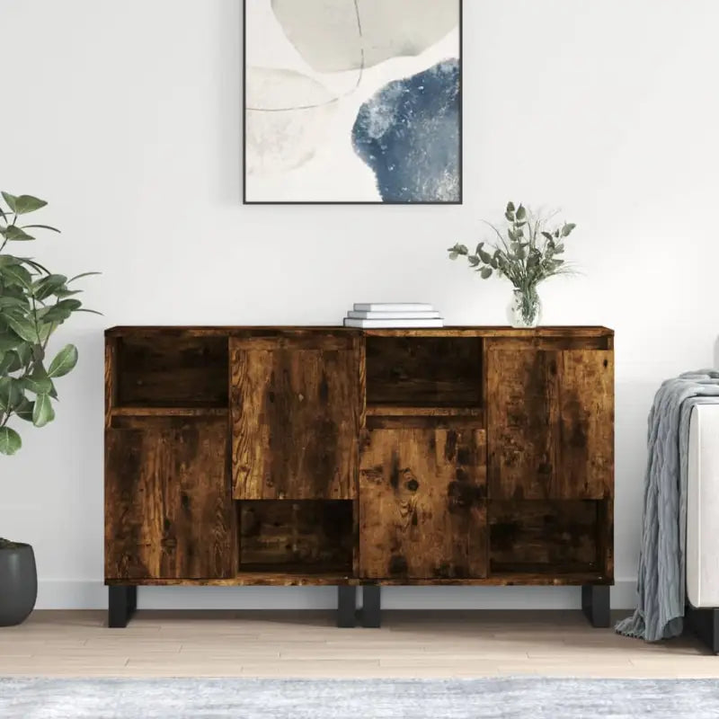 Klassieke dressoirs van bewerkt hout met tijdloze uitstraling - Gerookt eiken / 2 - Dressoirs & buffetkasten