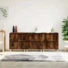 Klassieke dressoirs van bewerkt hout met tijdloze uitstraling - Gerookt eiken / 3 - Dressoirs & buffetkasten