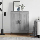 Klassieke dressoirs van bewerkt hout met tijdloze uitstraling - Grijs sonoma / 1 - Dressoirs & buffetkasten