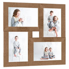 Klassieke Fotolijst voor een Moderne Touch in je Woonruimte - Lichtbruin / 4 x (13 x 18 cm) / 1 - Fotolijstjes