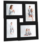 Klassieke Fotolijst voor een Moderne Touch in je Woonruimte - Zwart / 4 x (10 x 15 cm) / 1 - Fotolijstjes