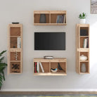 Klassieke hang-tv-meubels van massief grenenhout voor een stijlvolle kamer - Tv-meubels