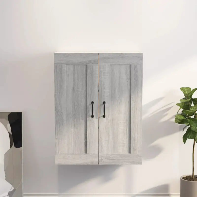 Klassieke hangkast van bewerkt hout voor ruimtebesparing en decoratie - Grijs sonoma / 1 - Dressoirs & buffetkasten