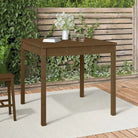 Klassieke houten tuintafel van massief grenenhout voor buiten - Honingbruin grenenhout / 82.5 x 82.5 x 76 cm / 1