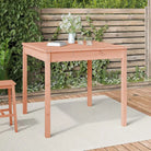Klassieke houten tuintafel van massief grenenhout voor buiten - Natuurlijk douglashout / 82.5 x 82.5 x 76 cm / 1