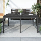 Klassieke houten tuintafel van massief grenenhout voor buiten - Grijs grenenhout / 159.5 x 82.5 x 76 cm / 1 - Tuintafels